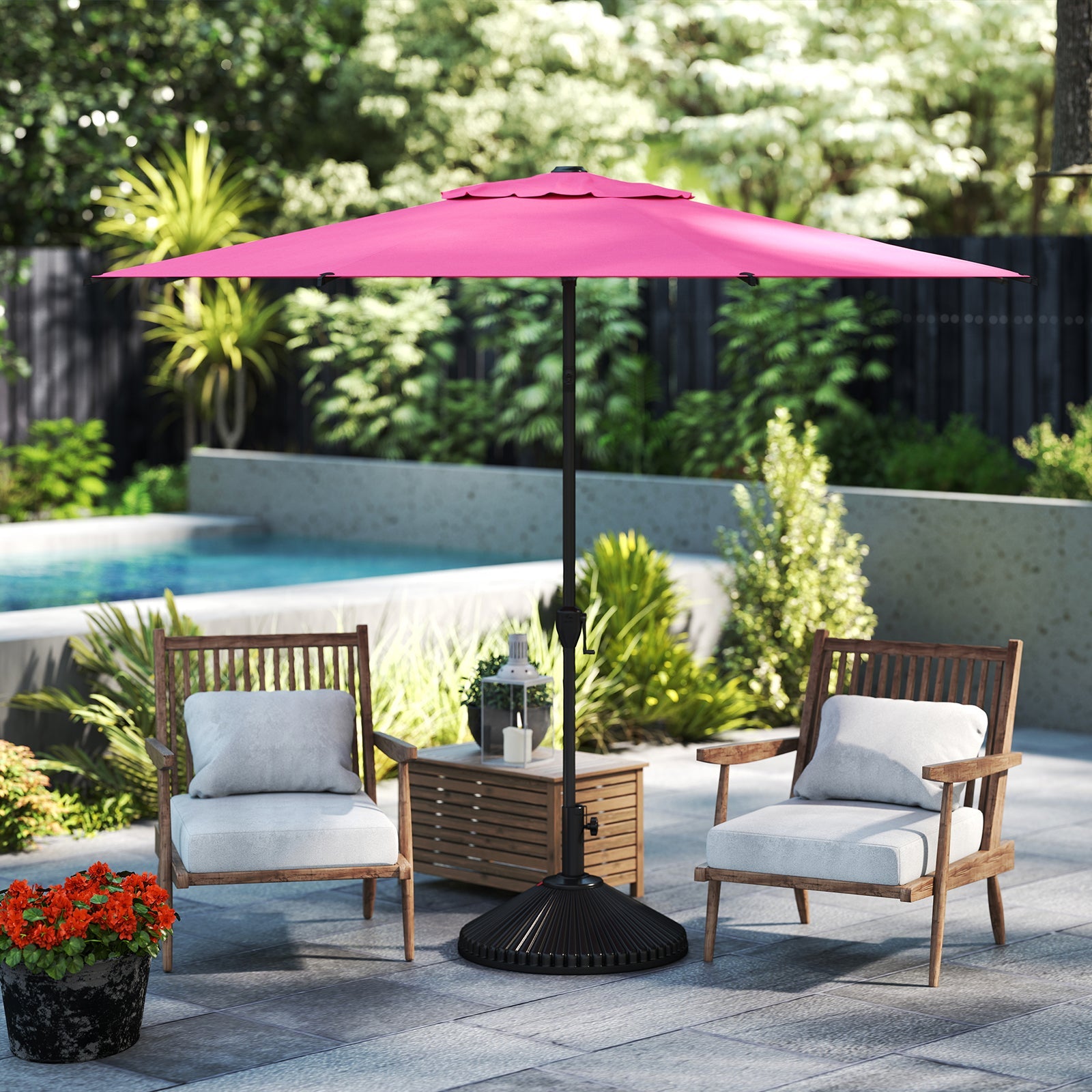Lyon | 9ft Market Umbrella - Abba Patio