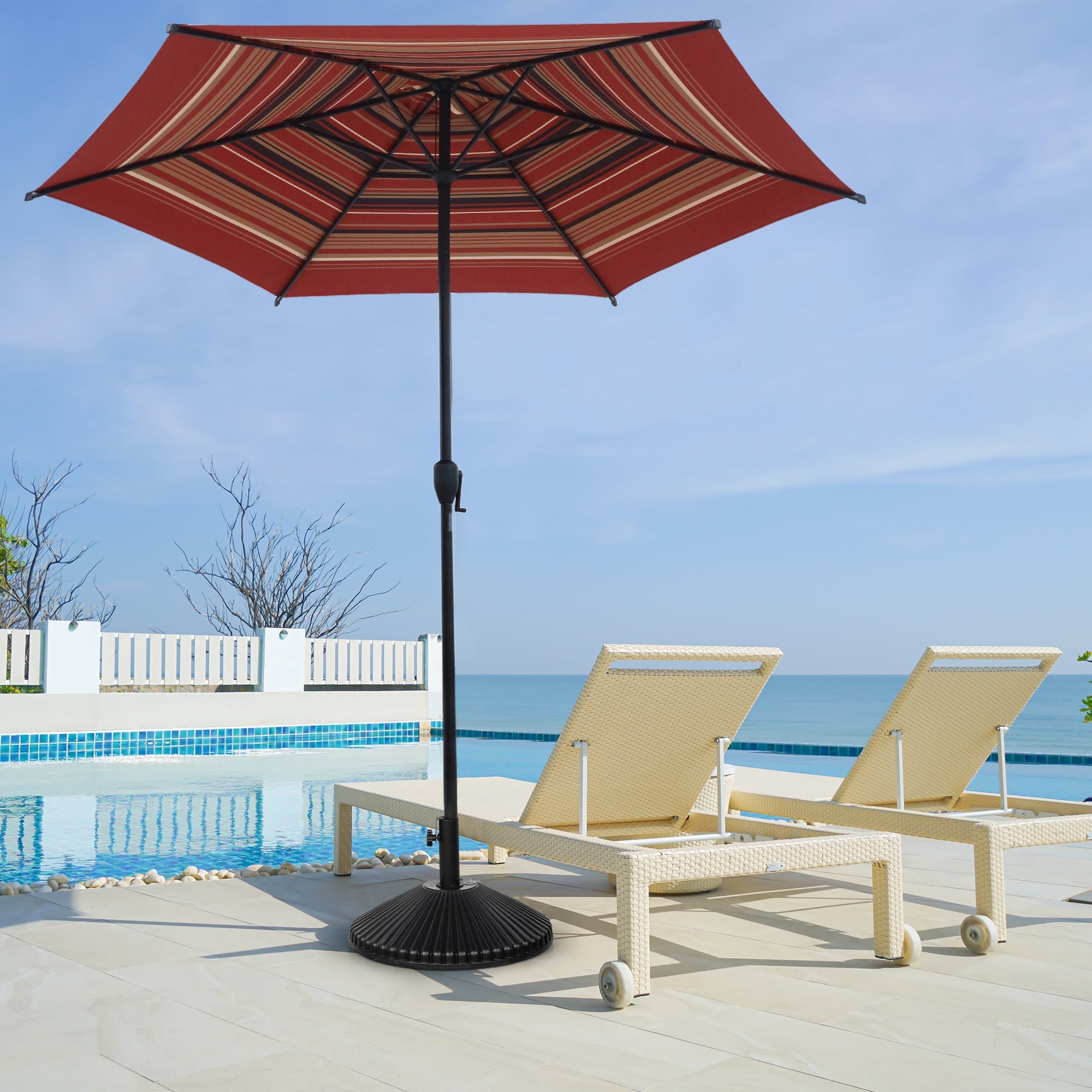 Lyon | 9ft Market Umbrella - Abba Patio