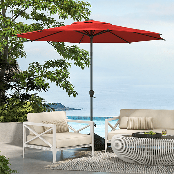 Lyon | 9ft Market Umbrella - Abba Patio