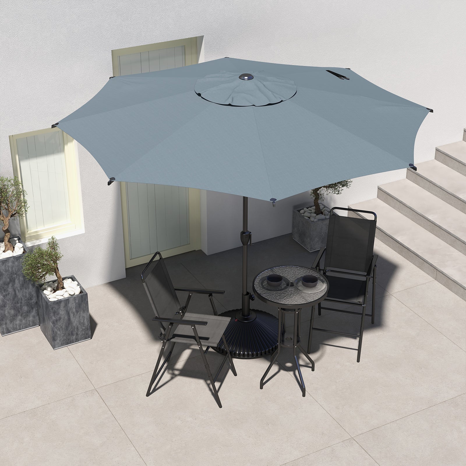 Lyon | 9ft Market Umbrella - Abba Patio