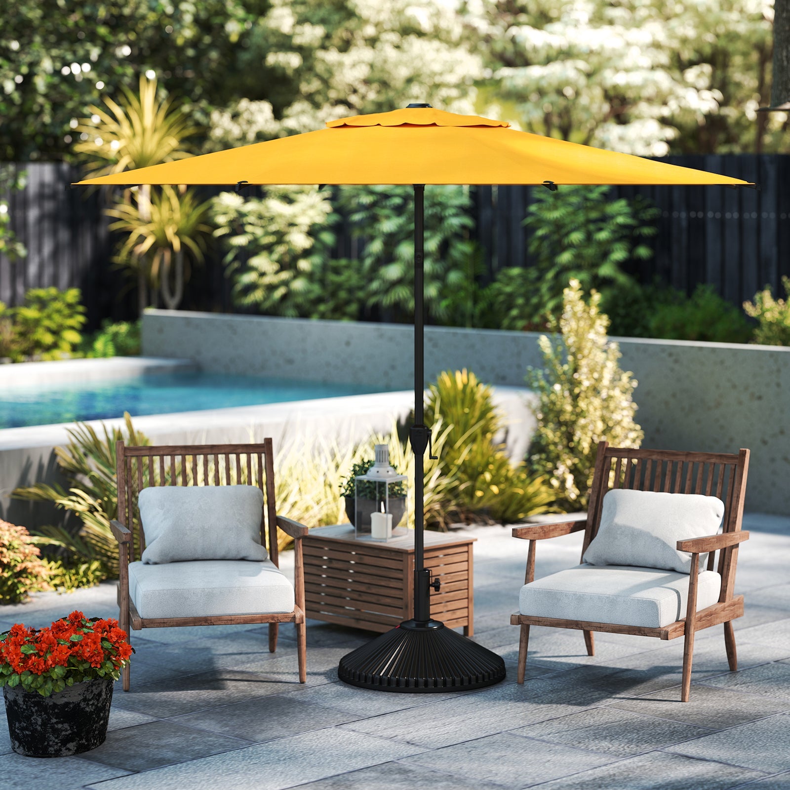Lyon | 9ft Market Umbrella - Abba Patio