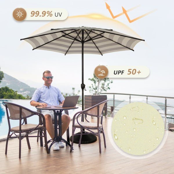 Lyon | 9ft Market Umbrella - Abba Patio