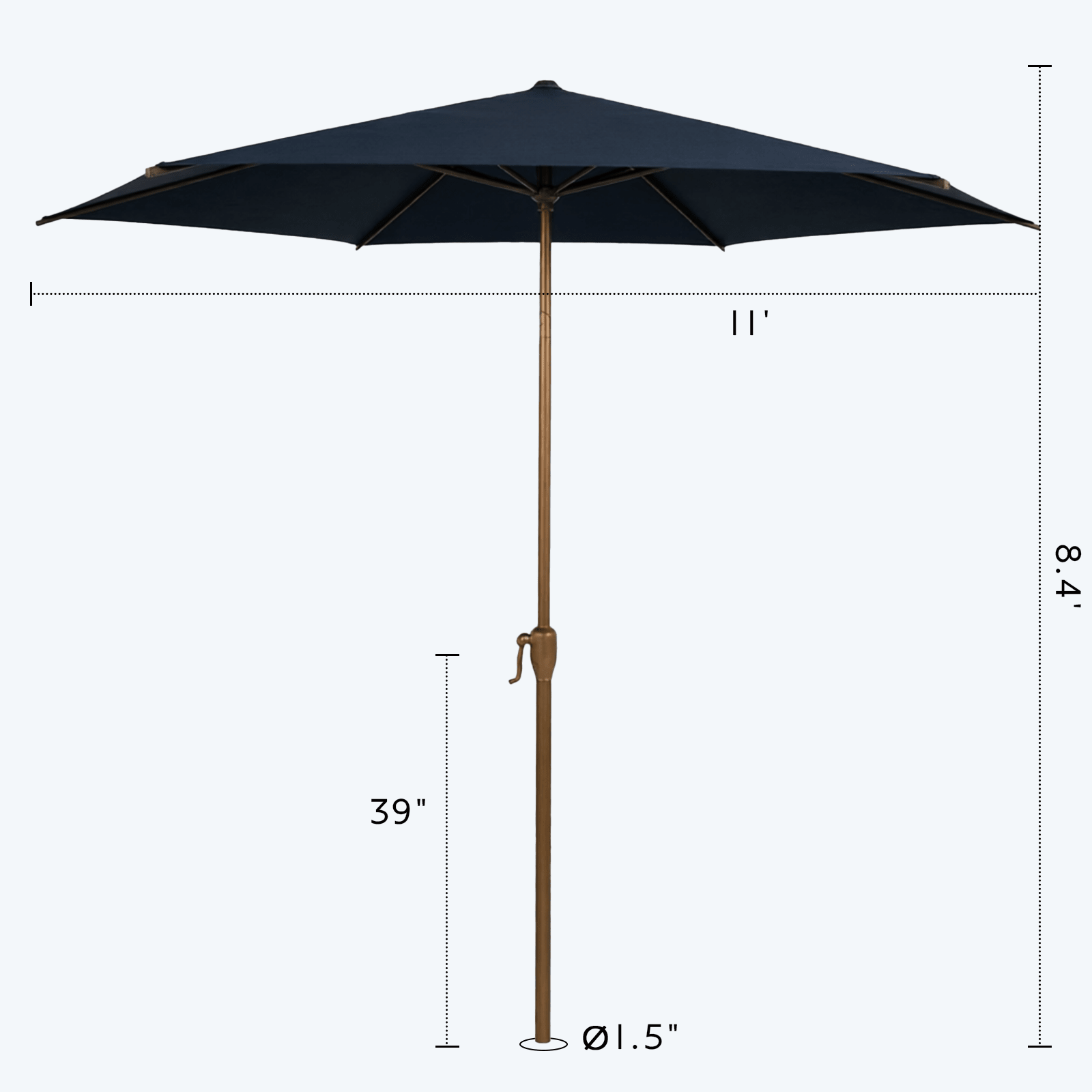Lyon | 9ft Market Umbrella - Abba Patio