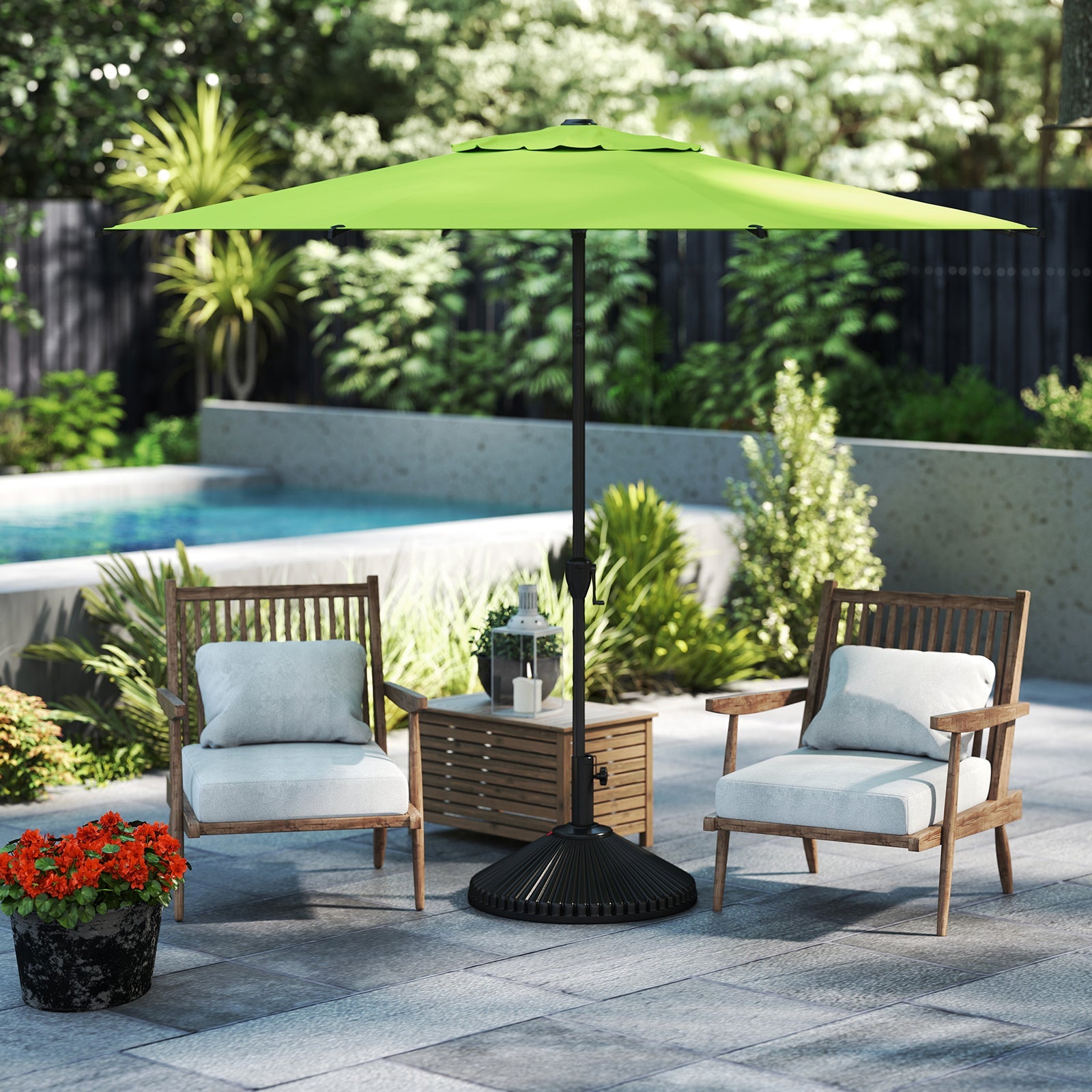 Lyon | 9ft Market Umbrella - Abba Patio