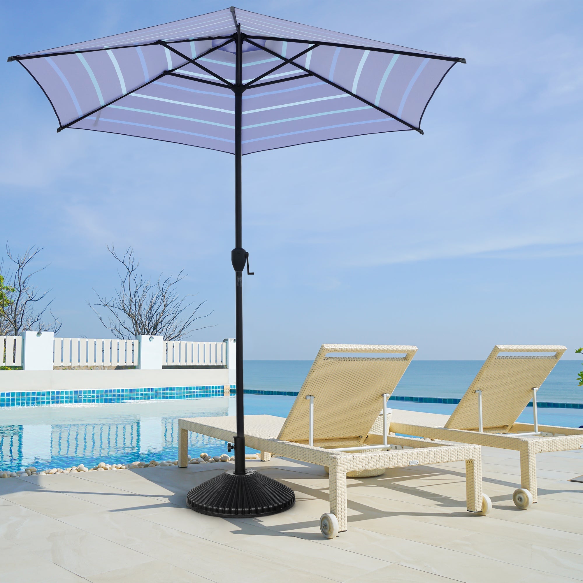 Lyon | 9ft Market Umbrella - Abba Patio