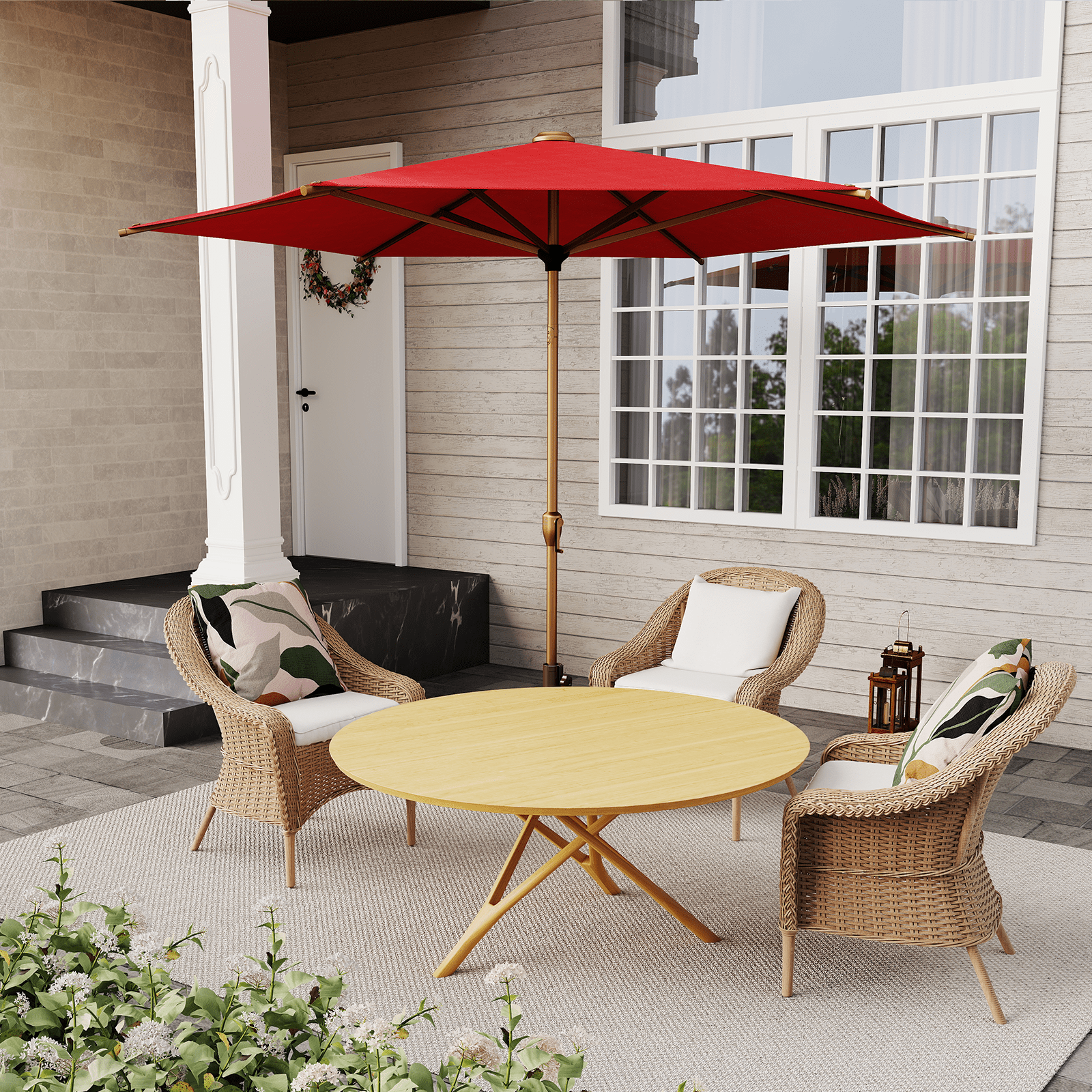 Lyon | 9ft Market Umbrella - Abba Patio