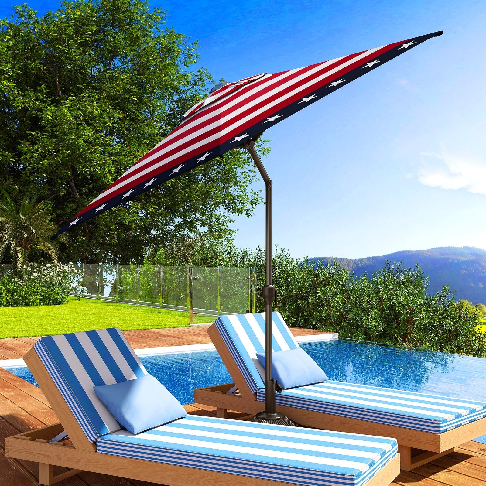 Lyon | 9ft Market Umbrella - Abba Patio