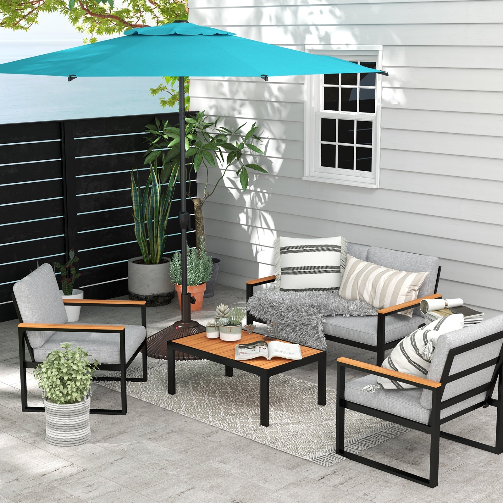 Lyon | 9ft Market Umbrella - Abba Patio
