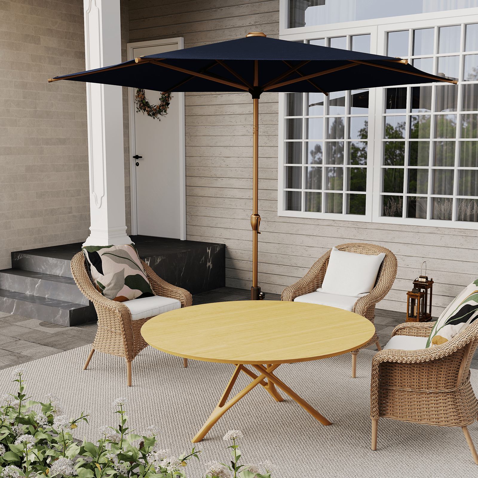 Lyon | 9ft Market Umbrella - Abba Patio