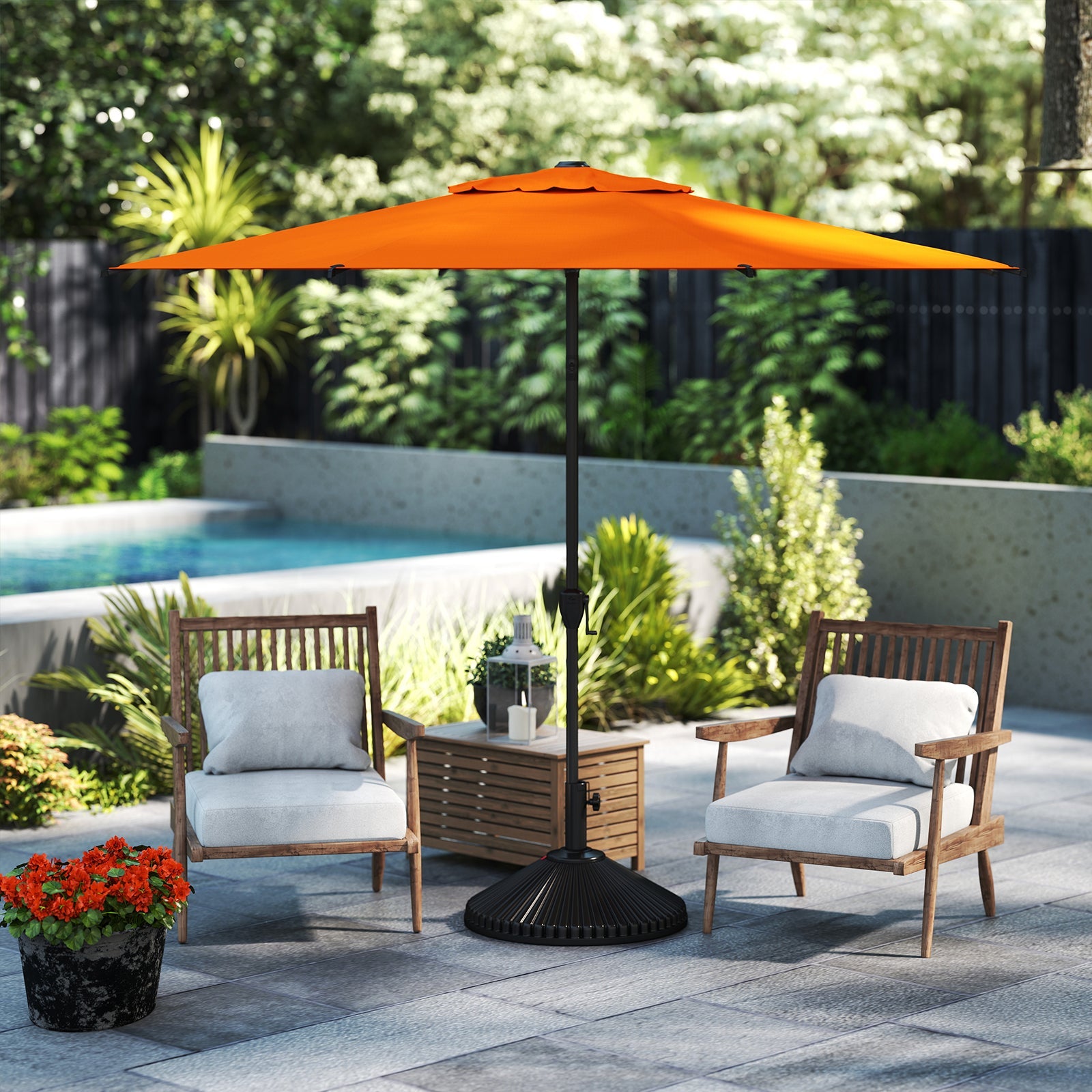 Lyon | 9ft Market Umbrella - Abba Patio