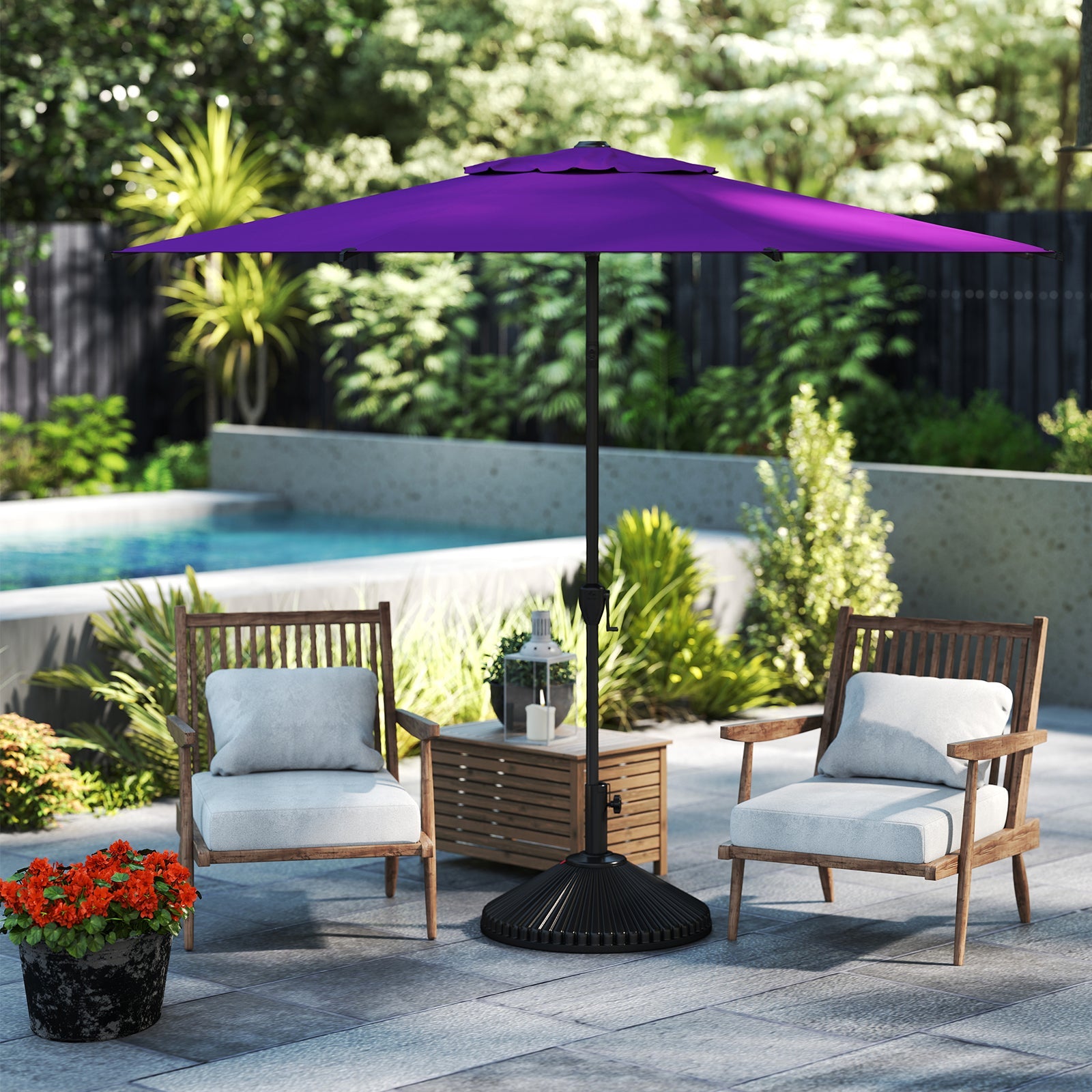 Lyon | 9ft Market Umbrella - Abba Patio