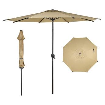 california umbrella sunline antique beige market 9-ft patio umbrella Lyon
