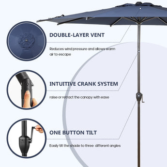 abba patio 11 ft umbrella Lyon