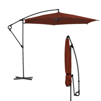 red cantilever umbrella abba patio