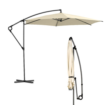 bally 10 ft. cantilever hanging patio umbrella Valencia 10ft Cantilever Umbrella