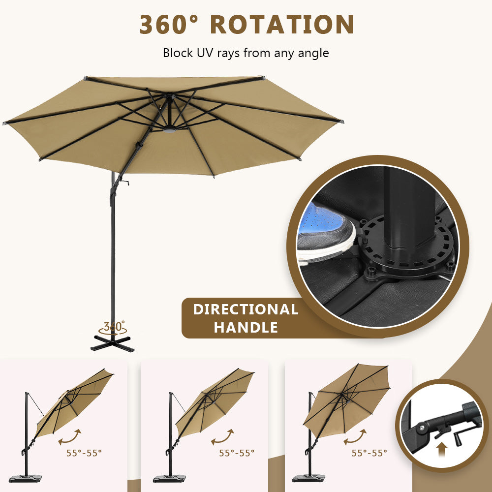 abba patio umbrella base with wheels Bundle| Lyon 11FT Market Compatible Dyone Umbrella Base designed for use on terraces Um Rella Base Abba Patio