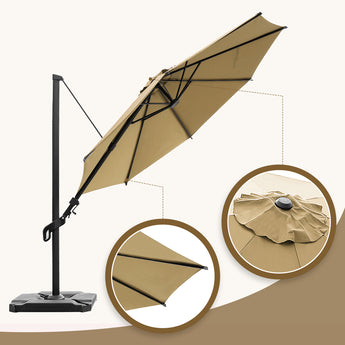 apontus offset patio umbrella 10 Feet Cantilever Offset Umbrella