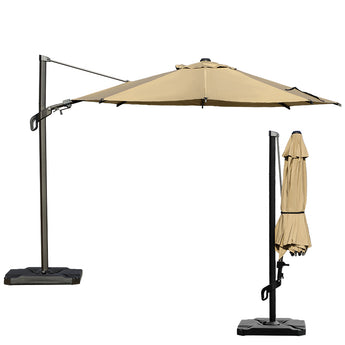 abba patio cantilever outdoor umbrella Bundle