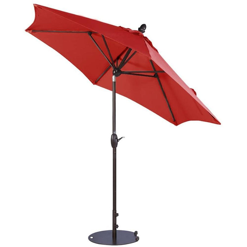 Abba Patio 9 Feet Market Umbrella with Push Button Tilt & Crank (Cover Included)